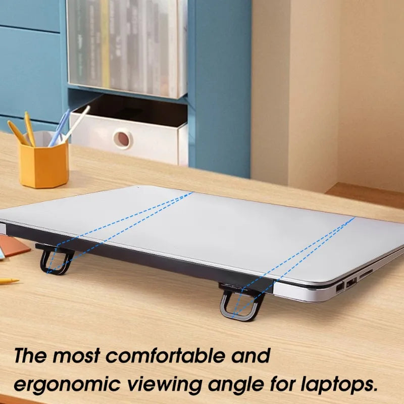 Supports d'Ordinateur Portable Pliables – Lot de 2, Compacts et Ergonomiques