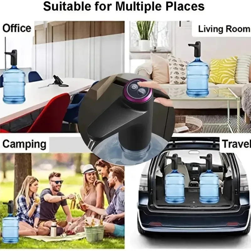 Pompe à Eau Électrique Portable USB – Distributeur 5 Gallons Automatique