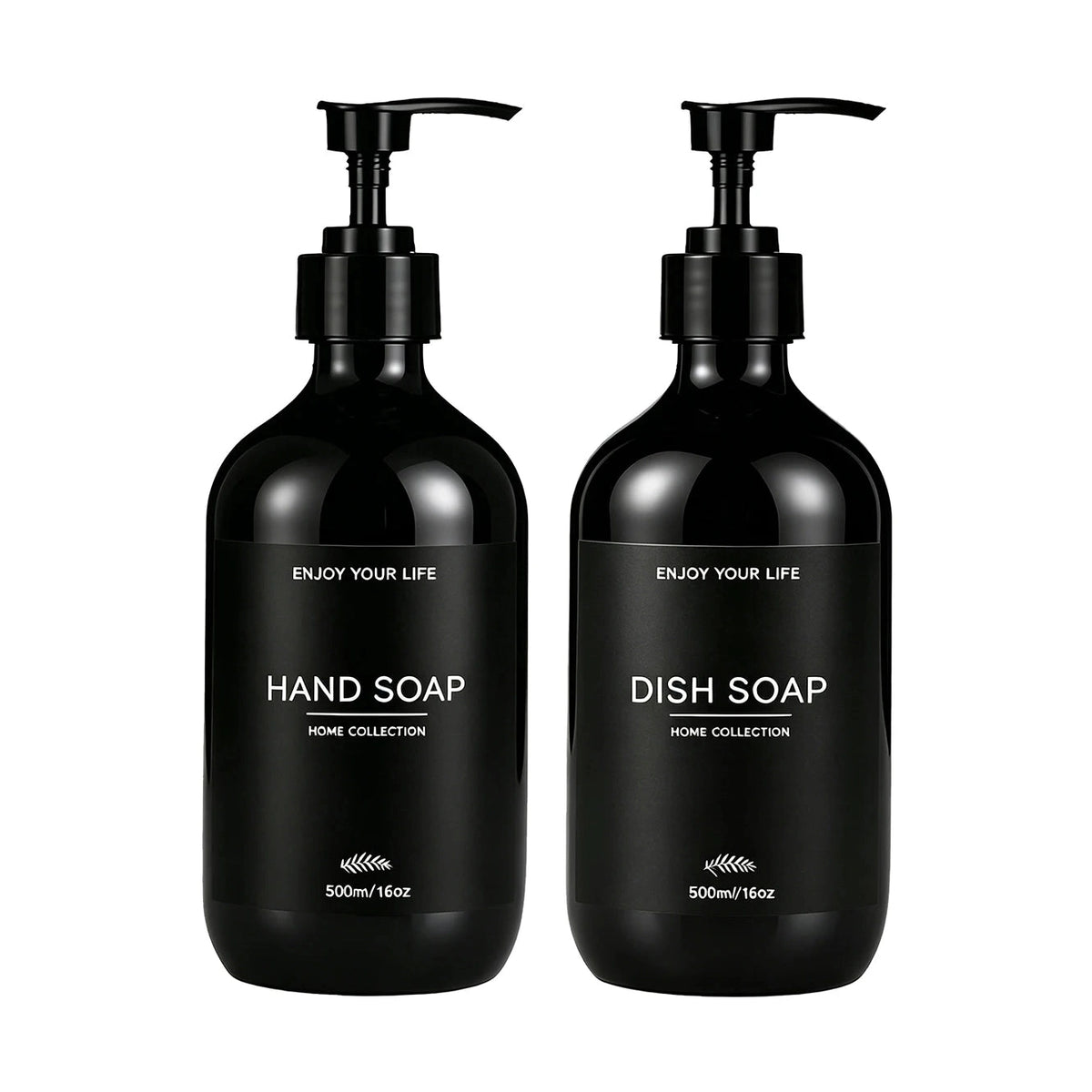 Distributeur s noirs
500ml savon mains et vaisselle - fond blanc design épuré